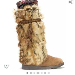 Muk Luk fur boots